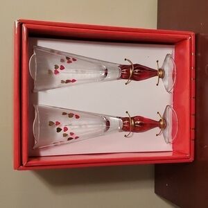 Mo Mo Panache Valentine's Day Champagne Stems Boxed Set NWOT